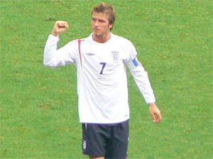 David Beckham fist pump